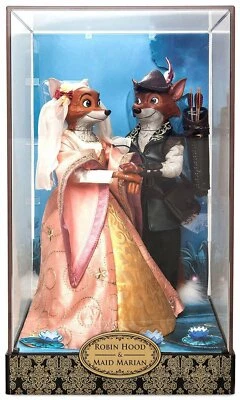 DISNEY Designer Fairytale Collection Robin Hood and Maid Marian Doll Set Deluxe - Imagen 1 de 4