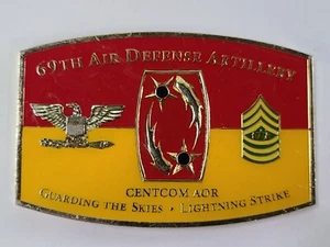 69th Air Defense Artillery CENTCOM AOR Presented By Command Team Challenge Coin - Picture 1 of 2