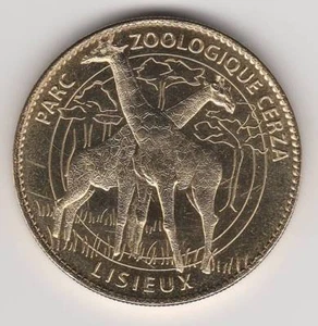 2012 COIN JETON MEDAILLE SOUVENIR A-B -- 14 100 PARC ZOOLOGIQUE LES GIRAFES - Picture 1 of 2
