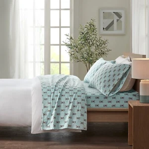 True North by Sleep Philosophy Cozy Cotton Flannel Printed Deep Pocket Sheet Set - Picture 1 of 228