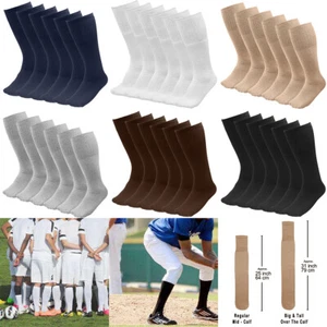 Pares de calcetines deportivos deportivos para hombre 6/18 sobre la pantorrilla 25"" o 31"" grandes y altos - Imagen 1 de 16