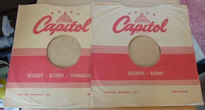 2 - 10" Capitol 78 record sleeve sleeves, see the photos of every side - Imagen 1 de 6