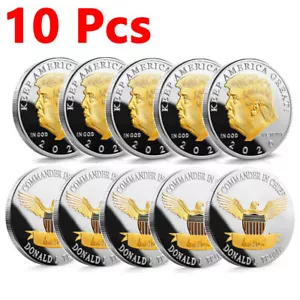 10 pcs 2020 Donald Trump Coin US LIBERTY President Challenge EAGLE Commemorative - Picture 1 of 11