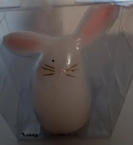 TAG Hip Hopper Bunny Wax Candle Easter Spring Cute White Rabbit NEW - Picture 1 of 9