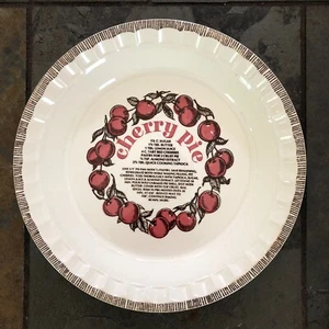 Vintage 1983 Royal China "Cherry Pie" Country Harvest Teller Rezeptteller - Bild 1 von 6