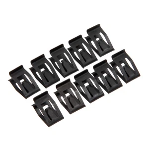 10PCS Car Dash Dashboard Moulding Trim Metal Retainer Rivet Fastener Clips Black - Foto 1 di 12