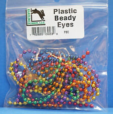 Plastic Beady Eyes Ø 4 mm PBE Hareline USA Plastik Augen  Ø 4 mm Große Portion