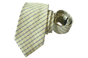 CLUB ROOM MEN'S TIE GREEN/GEOMETRIC WIDTH: 3.50" LENGTH: 58" SILK - Picture 1 of 3