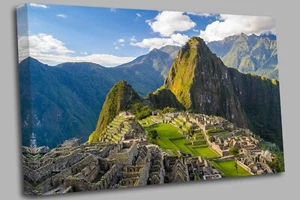 Machu Picchu Peru Canvas Wall Art Picture Print - Picture 1 of 7