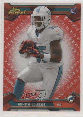 2013 Topps Finest Red Refractor /50 Mike Gillislee #142 Rookie RC - Image 1 of 2