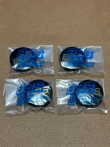 BBS Wheel Center Caps Genuine Emblem Black Gold 3D Logo 70mm 56.24.119 Set 4pcs - Picture 1 of 9