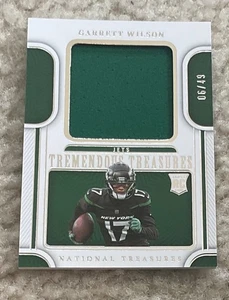 2022 Panini National Treasures Garret Wilson Rc Patch /49! - Picture 1 of 2