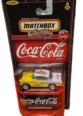 Matchbox Collectibles 1998 Coca Cola 1955 Chevy Bel Air Hardtop 1/64 Scale  - Image 1 of 2