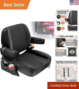 Universal Tractor Seat w/ Suspension Bag & Safety Design - Picture 1 of 9