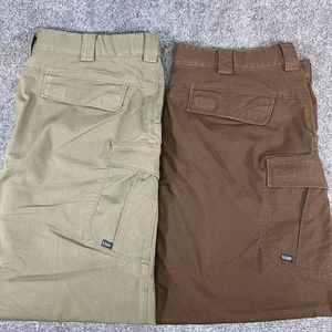 Lote de 2 Pantalones 5.11 Tácticos Stryke Para Hombre Ajuste Reg Ripstop Carga GRN BRWN W40 L30 - Imagen 1 de 24