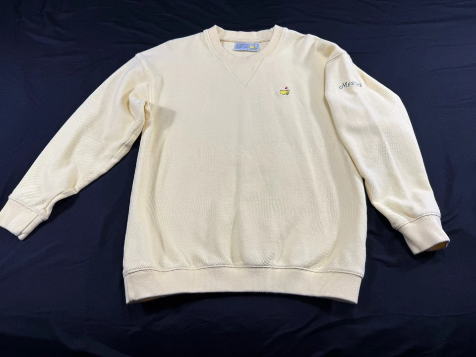 ✅Vintage✅Masters ✅Slazenger Augusta National Golf ✅M ✅Suéter ✅Jersey ✅Amarillo Foto 1 de 4