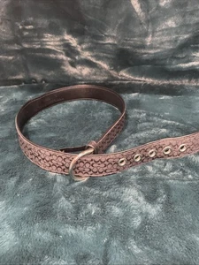NWT Coach Women’s Fabric & Leather Belt Size Small - Picture 1 of 9