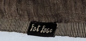 Scarf FAT FACE Day Or Evening Wool/ Silk Luxury Reversible Brown/ Coffee Bean - Picture 1 of 7