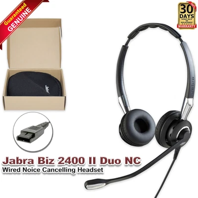 Jabra Biz 2400 II Duo Headset with Jabra Link 265 & Pouch Bundle 240982-265-119 - Image 1 of 4