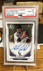 2014 Bowman Draft - Chrome Draft Pick Autographs Kyle Freeland #BCA-KF (AU, RC) - Picture 1 of 2