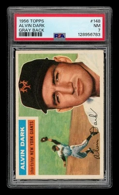 1956 Topps Set-Break #148 Alvin gris oscuro trasero PSA 7 casi nuevo Foto 1 de 3