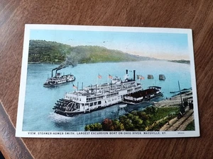 Postal Steamer Homer Smith Maysville KY 1929 - Imagen 1 de 2