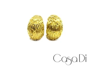 Flügel Ohrringe  Ohrclipse 750 18K Gelbgold 20,73 Gramm Massiv Länge 22mm - Bild 1 von 5