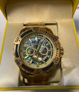 Reloj cronógrafo Invicta Pro Diver SCUBA para hombre 51 mm esfera arco iris 25094 rayado - Imagen 1 de 18