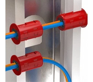 STI RFG2 Firestop Grommet,Red,Round,PK10 13P641 Small Cable Penetrations - Picture 1 of 4