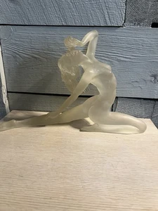 Vtg Nude Female Lucite Sculpture Mirage Bohemia Ltd Ronkonkoma NY MCM Retro - Picture 1 of 14