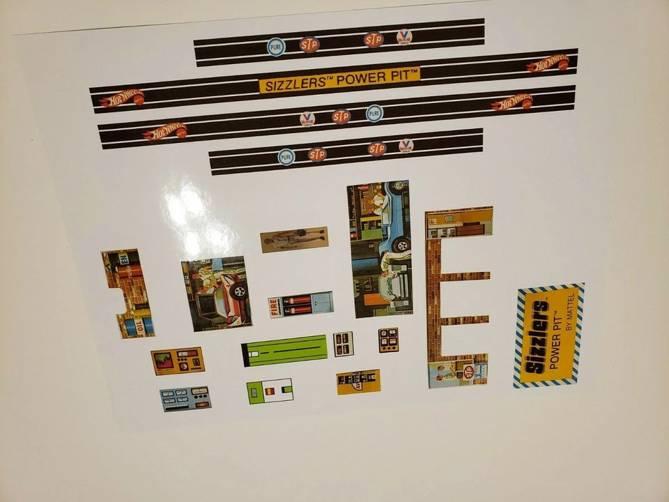 Calcomanías adhesivas Hot Wheels Sizzlers Power Pit Foto 1 de 1