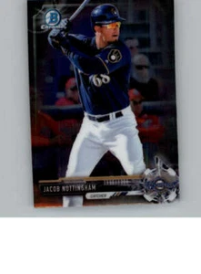 2017 Bowman Chrome Mini #BCP159 Jacob Nottingham Milwaukee Brewers - Picture 1 of 1