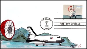 Scott 3261 $3.20 Priority Mail Melissa Fox Hand Painted FDC 1 Of 10 - Picture 1 of 2
