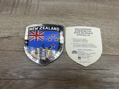 New Zealand Weatherproof Aluminum Foil Sticker Decals Made In Holland Lot Of 25 - Image 1 of 4