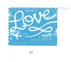 STAMP US SCOTT 5155 "Airplane Skywriting Love" FOREVER 2017 MNH WITH PB#