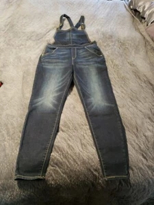 WOMAN'S SIZE:M DENIM COVER-ALL BY: DENIZEN LEVI'S DARK WASH TAPPERED *NWOT* CUTE - Picture 1 of 12