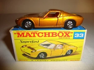 MATCHBOX SUPERFAST 33A LAMBORGHINI MIURA P400 - EXCELLENT in original L BOX - Picture 1 of 12