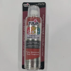 TULIP Ruby Shimmer INSTANT FABRIC COLOR Spray Paint 3 Oz Fabric Aerosol A17 - Picture 1 of 9