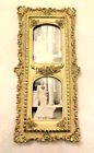 WHITE PICTURE FRAME HOLDER with Gold Trim 9