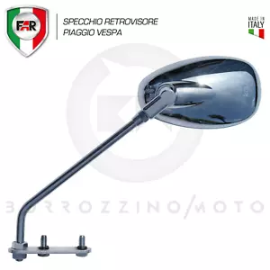 SPECCHIO A GOCCIA CROMATO SINISTRO VESPA 50 125 150 200 SPECIAL R L PX ET3 - Foto 1 di 3