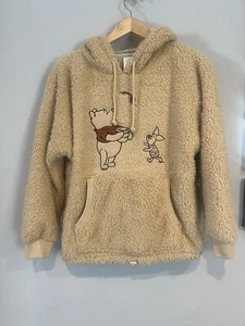 Felpa donna con cappuccio morbida nuova con etichette Disney Parks Winnie the Pooh and Piglet taglia L - Foto 1 di 4