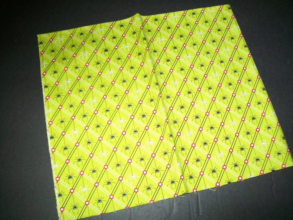 Halloween Calico Fabric Scrap Cotton Sewing Quilting Fat Quarter DIY Crafts - Image 1 of 1