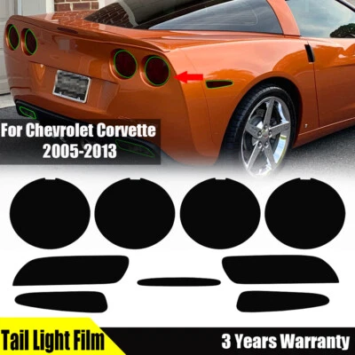 Tail Light Precut Tint Kit Film Cover Overlay For Chevrolet Corvette 2005-2013 - Image 1 of 4