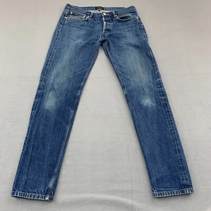 APC Petite New Standard Jeans Womens Size 32 Button Fly Denim Selvedge Cotton - Picture 1 of 17