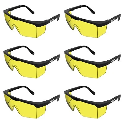 NEW Rectangular Safety Glasses with Side Shields - Yellow or Clear by JORESTECH - Image 1 of 4