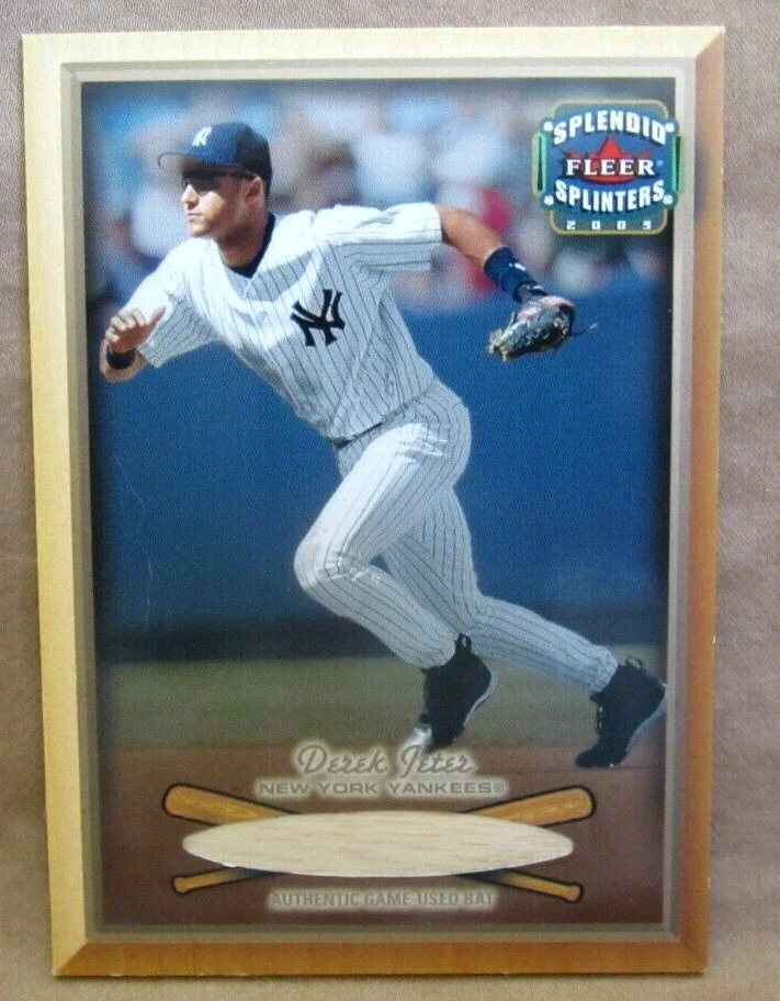 DEREK JETER 2003 FLEER SPLENDID SPLINTERS BAT CARD#072/425!YANKEES SS GOAT HOF - Image 1 of 2