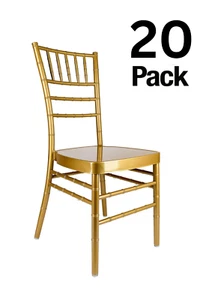 Aluminum Chiavari Chair by Chivari, Wedding, Event, 20 Chair Bundle - Picture 1 of 24