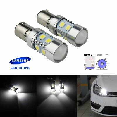 1 Pair H21W BAY9s  10W Standlicht Streiflicht Blinker Signallicht Lampen Weiß - Bild 1 von 4