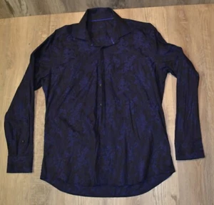 Bertigo Blue Long Sleeve Button Up Size XL - Picture 1 of 6