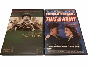 PATTON DVD George C. Scott & This Is The Army Ronald Reagan Classic Cinema Duo - Picture 1 of 14